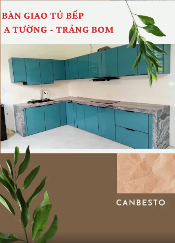 Canbesto: Tủ bếp nhôm kính, thiết kế nội thất tại Biên Hòa - Đồng Nai.